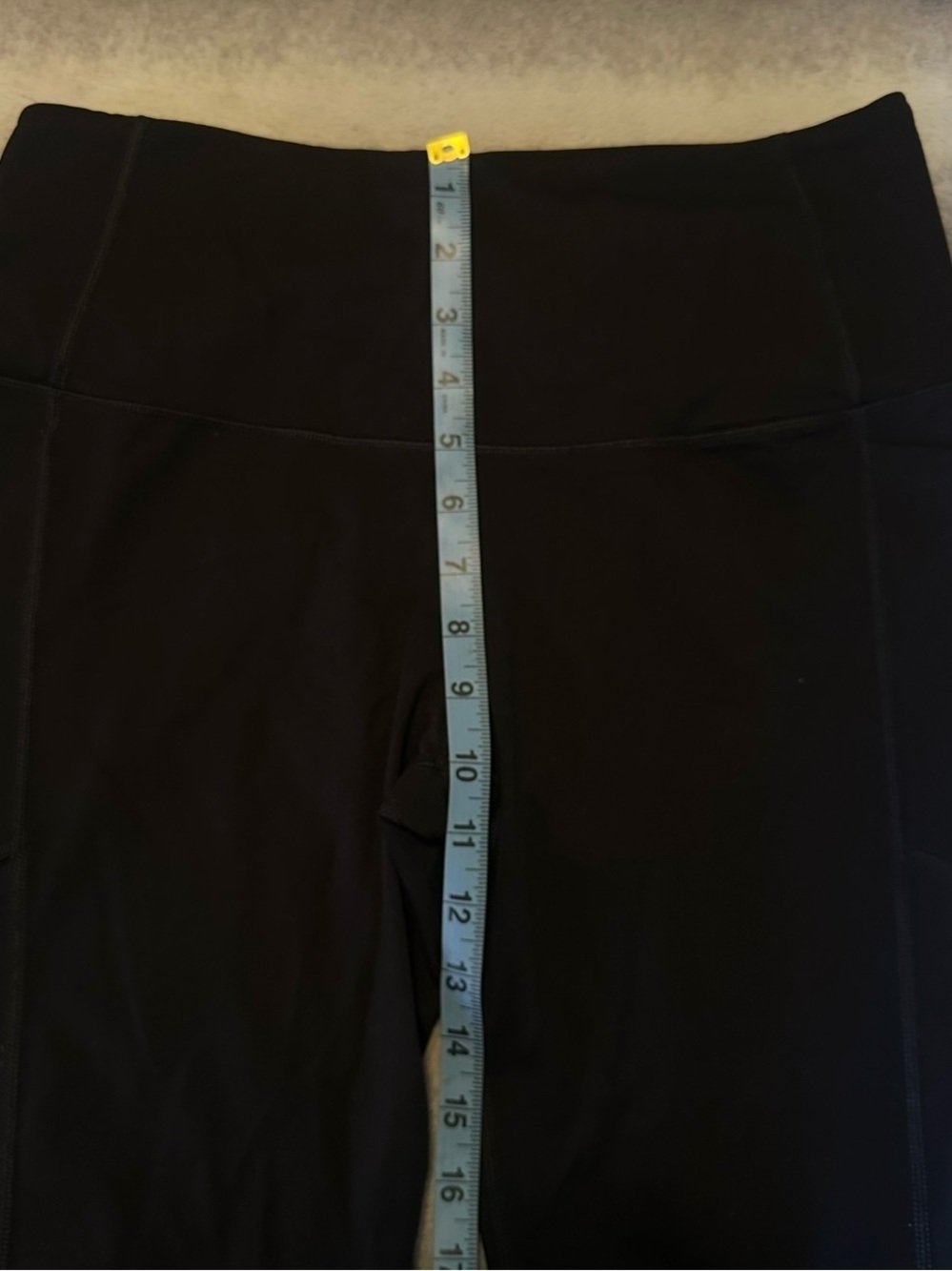 Victoria Sport Knockout High Waist 7/8 Leggings Black Pockets L - Picture 8 of 11